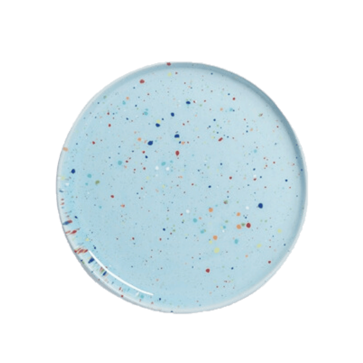 kleiner blauer Keramik Teller