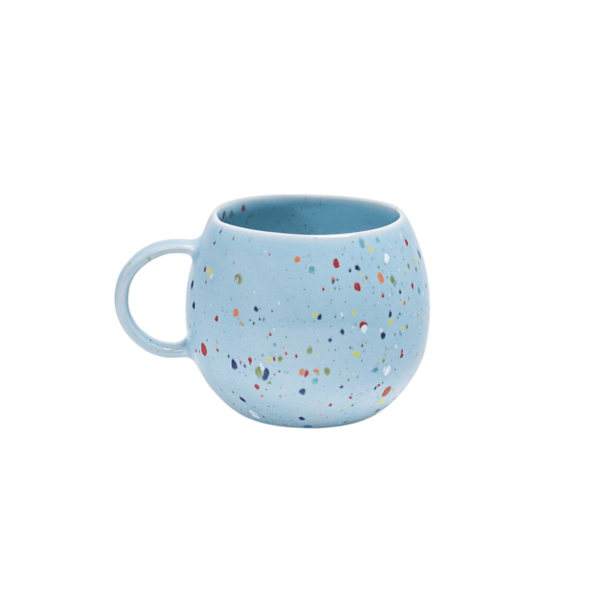 handgemachte keramik tasse von egg back home in blau