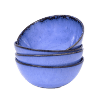 kleine blaue Keramik Schale aus Portugal
