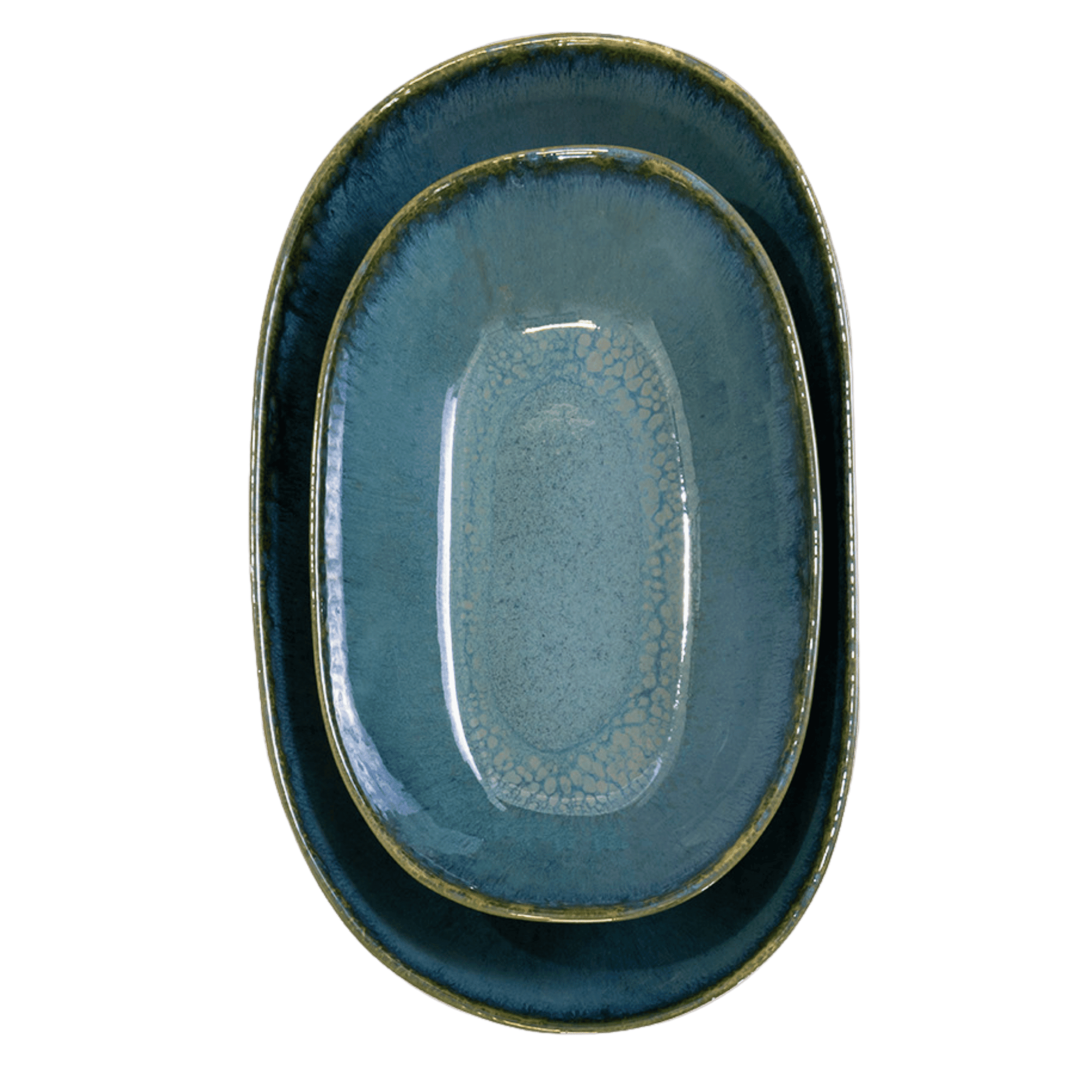 ovale Schale aus Keramik