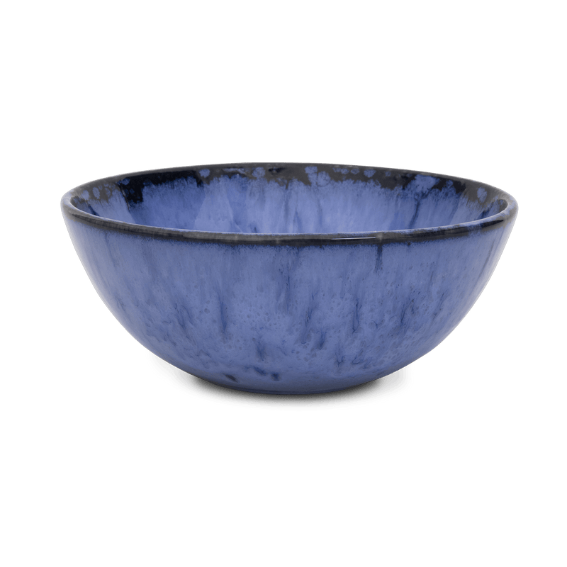 kleine blaue Keramik Schale handgemacht