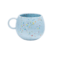 handgemachte keramik tasse von egg back home in blau