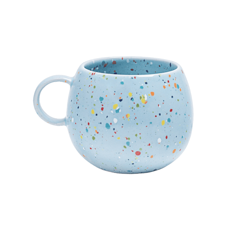 handgemachte keramik tasse von egg back home in blau