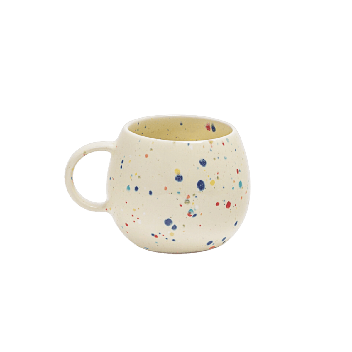 handgemachte keramik tasse von egg back home bunt