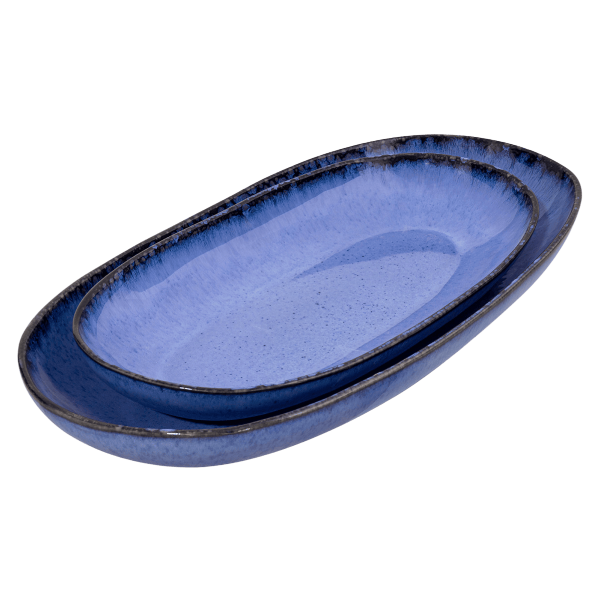 Keramik Servierplatte Blau aus Portugal