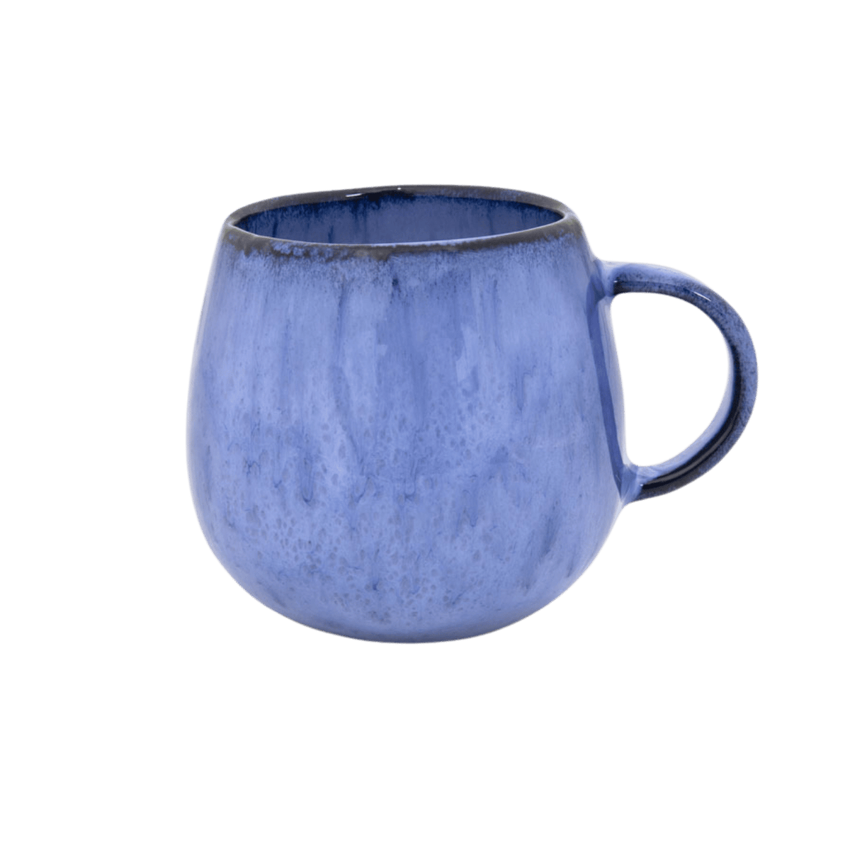 blaue keramik tasse