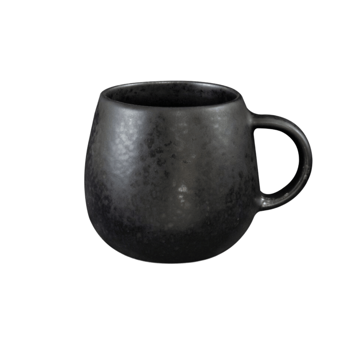 schwarze keramik tasse aus portugal